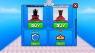 The Shop menu in Wall Hop Obby (Image via Roblox)